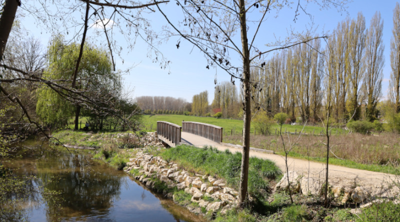Le cheminement jusqu'au parc de l'eau est assez récent. Photo LC-M'Essonne