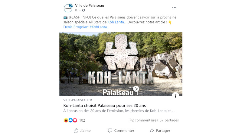 Poisson d'avril 2021 en Essonne : Koh-Lanta vient à Palaiseau.