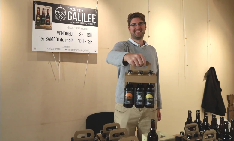 Florent le Corre, nouveau brasseur à Angerville en Essonne. 