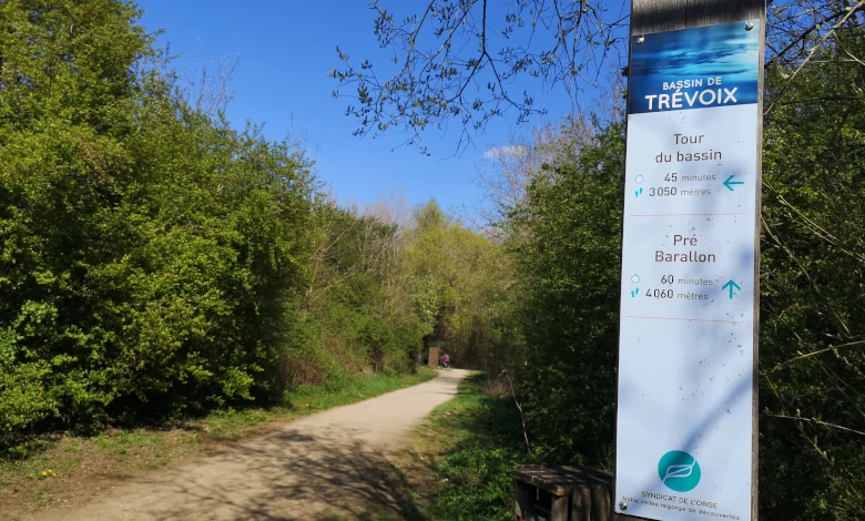 Le chemin entourant le bassin de Trévoix relie Ollainville, Egly et va jusqu'à Arpajon. Photo LC-M'Essonne