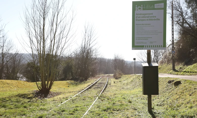 Le vélorail sera accessible à pied depuis la gare RER d'Etampes. Photo LC-M'Essonne