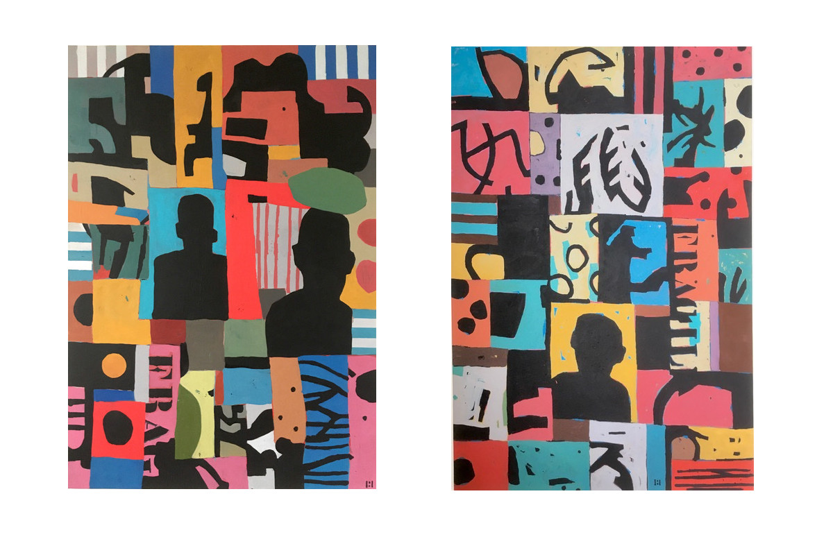 R15 et R19, deux œuvres de l'artiste Jean-Paul Hébrard.