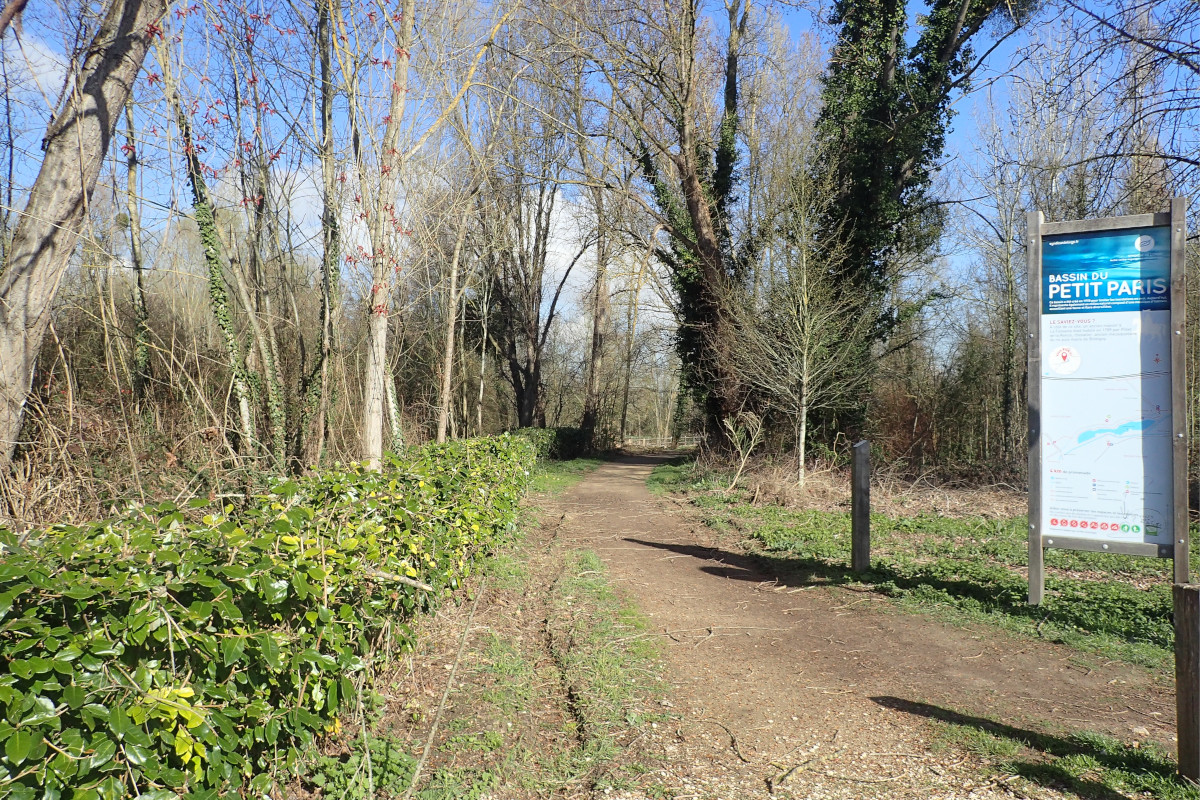 Le site du bassin de Petit Paris, sur la commune de Leuville-sur-Orge. Photo Syndicat de l'Orge