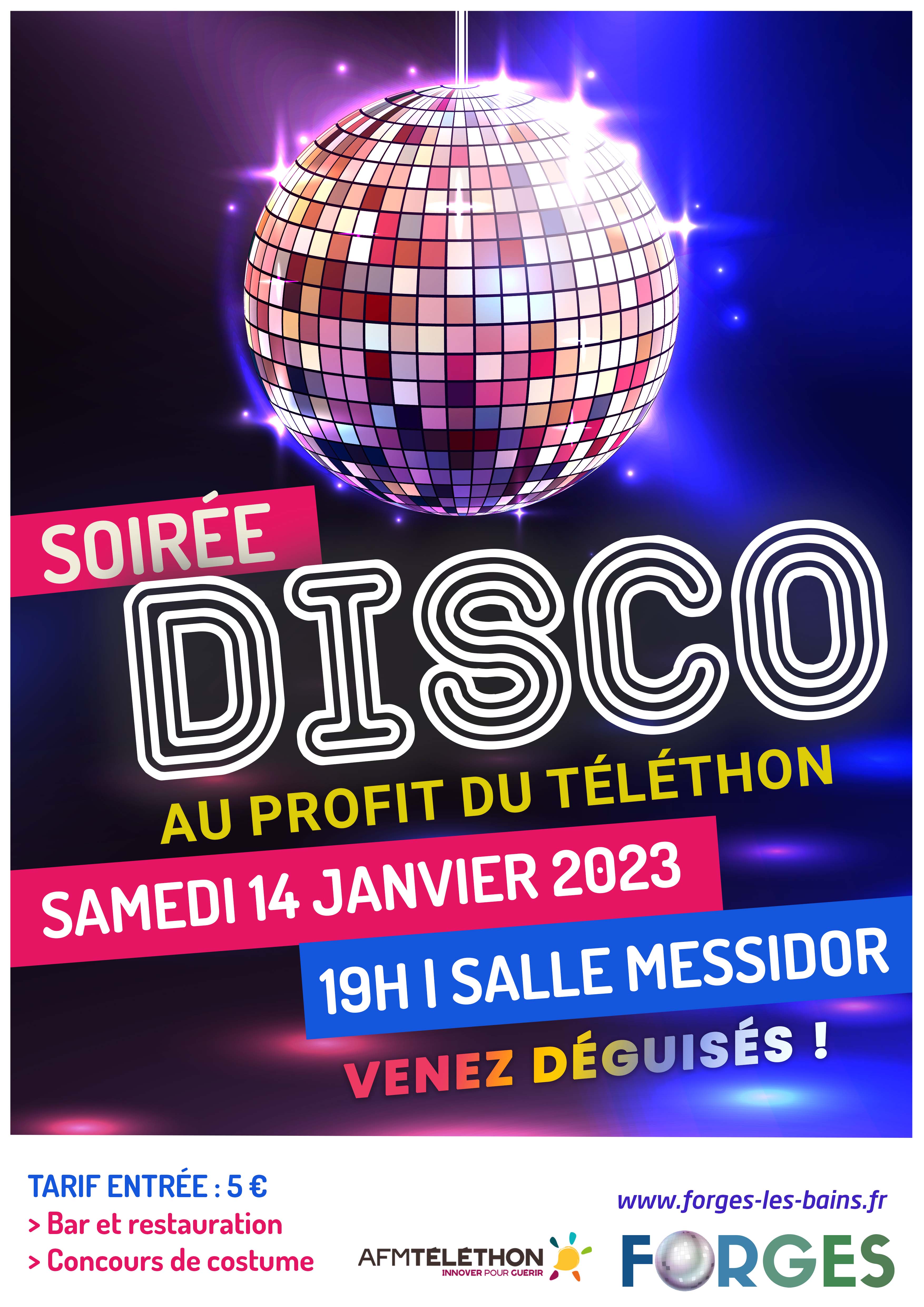 Soirée disco au profit du téléthon
