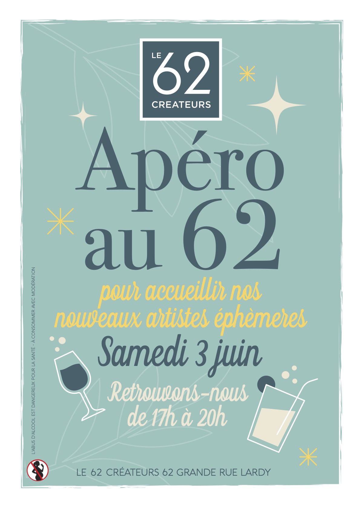 Apéritif festif au 62 Créateurs à Lardy- Vernissage –