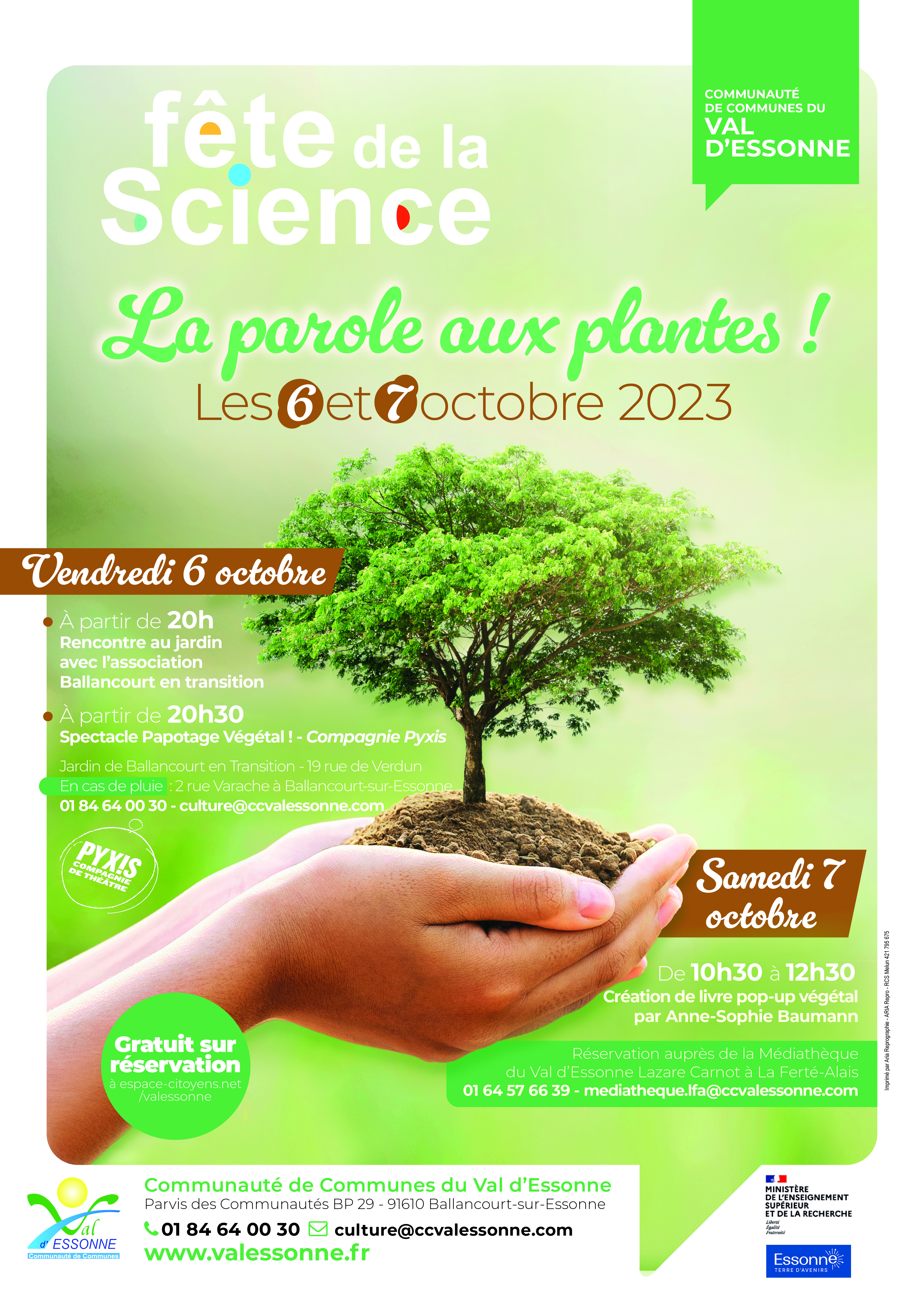 Fête de la science 2023 – Papotage Végétal et création de livre pop-up végétal !