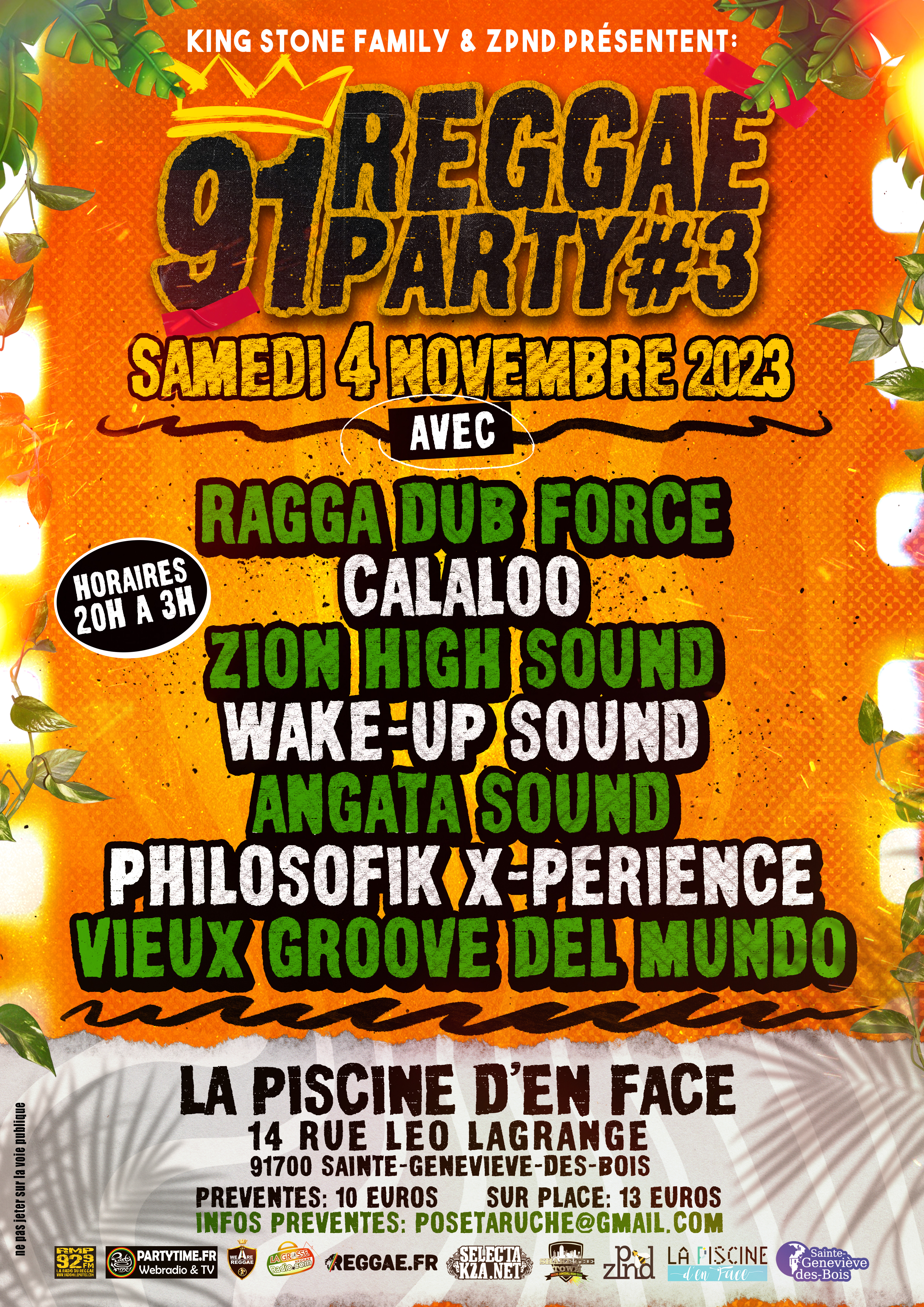 91 REGGAE PARTY 3ème Édition