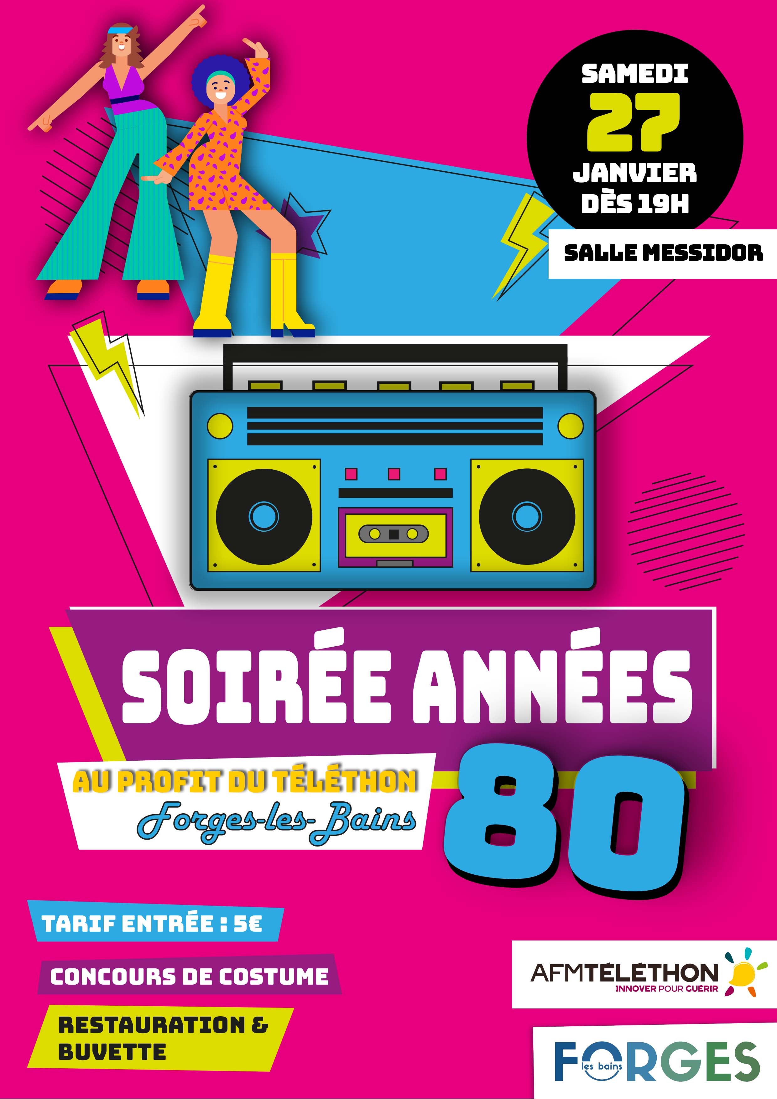 Soirée années 80 en faveur du téléthon