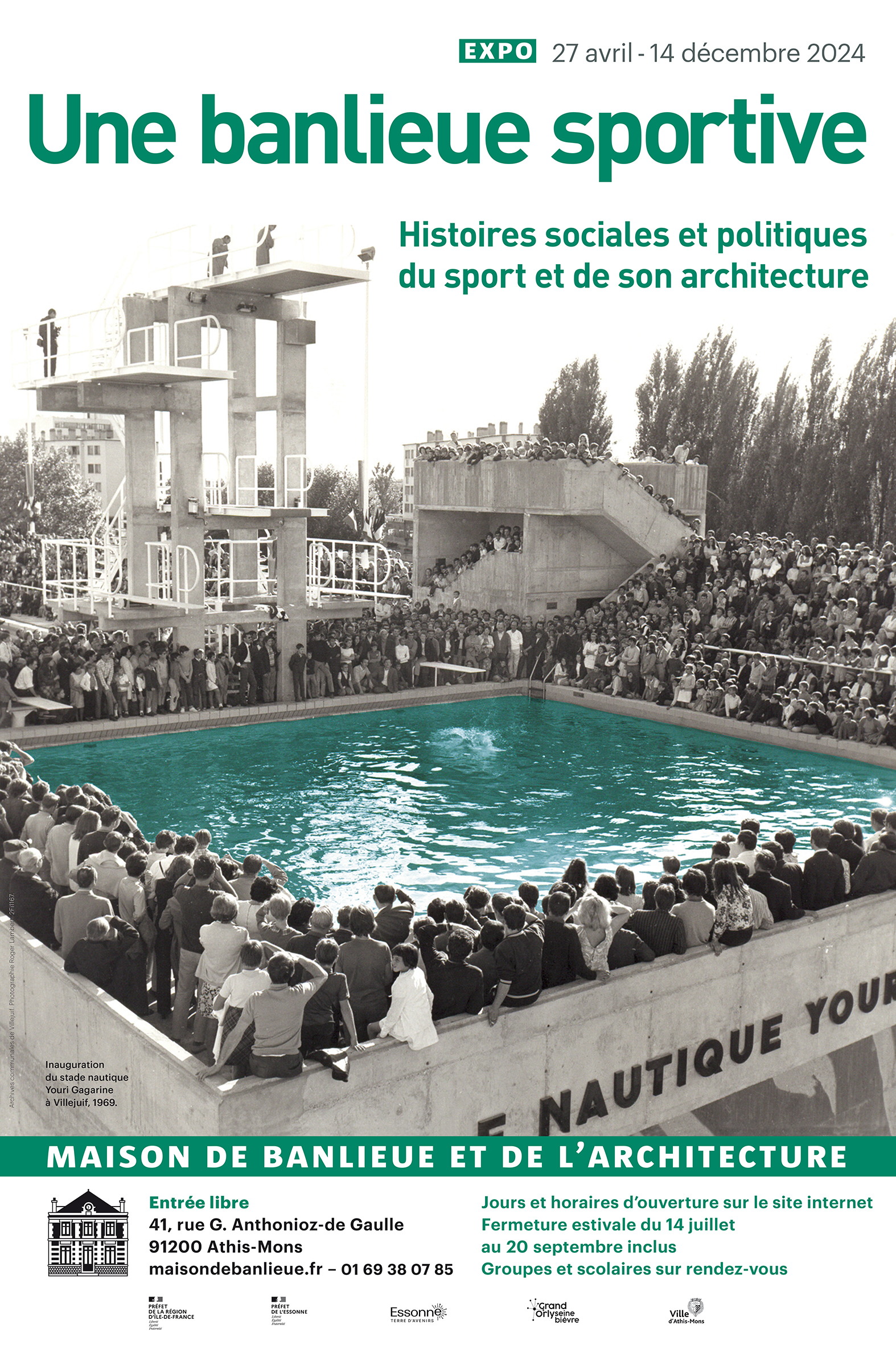 EXPOSITION UNE BANLIEUE SPORTIVE. HISTOIRES SOCIALES ET POLITIQUES DU SPORT ET DE SON ARCHITECTURE