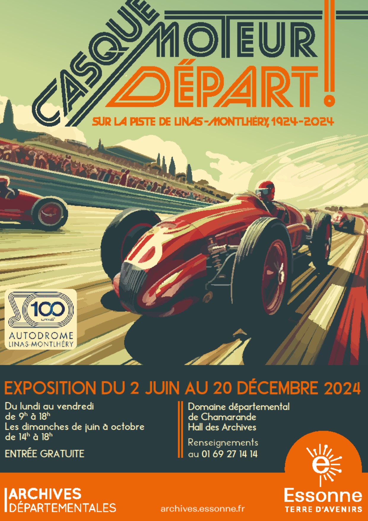 Casque moteur départ ! Sur la piste de Linas-Montlhéry, 1924-2024
