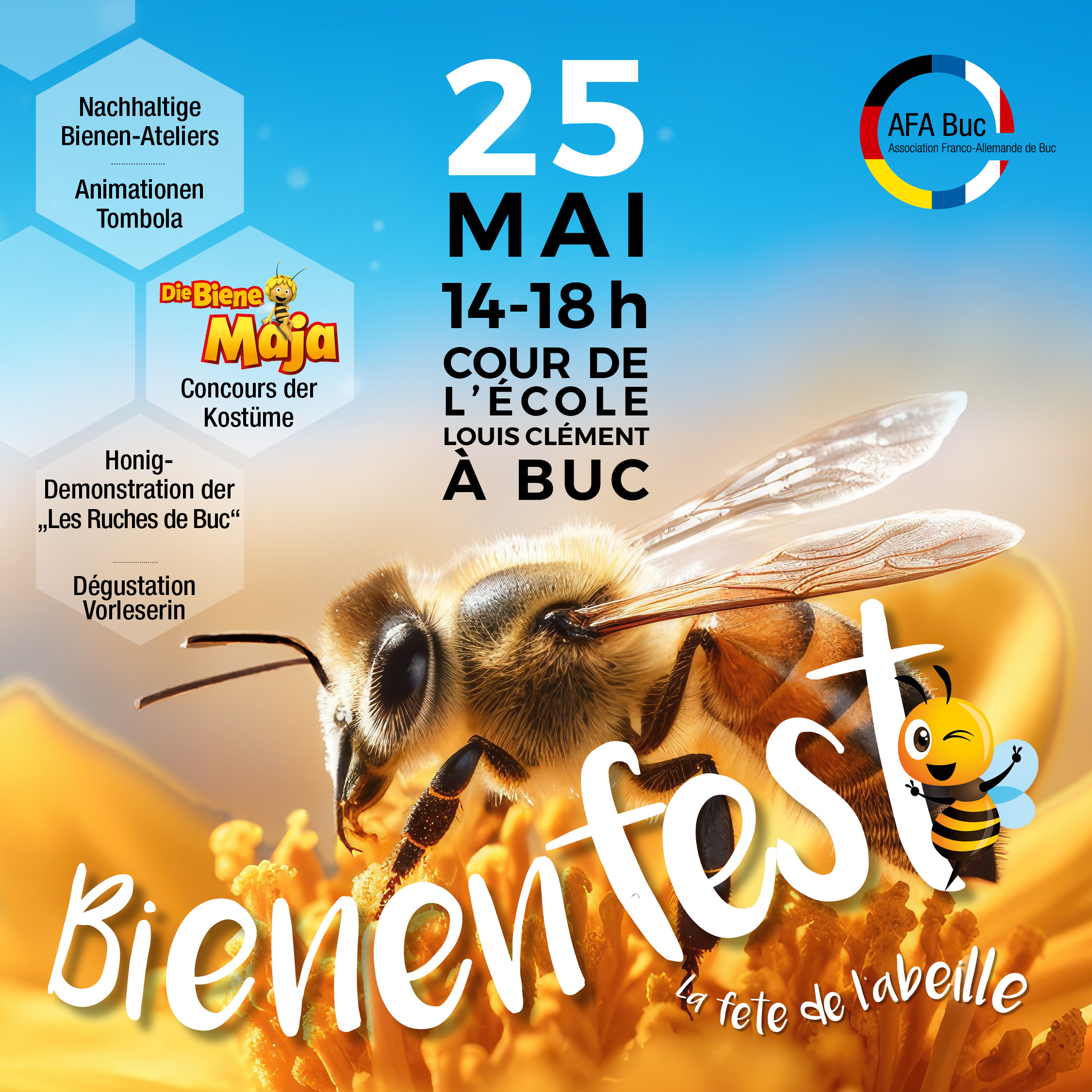 1ère fête de l’abeille franco-allemande à Buc !
