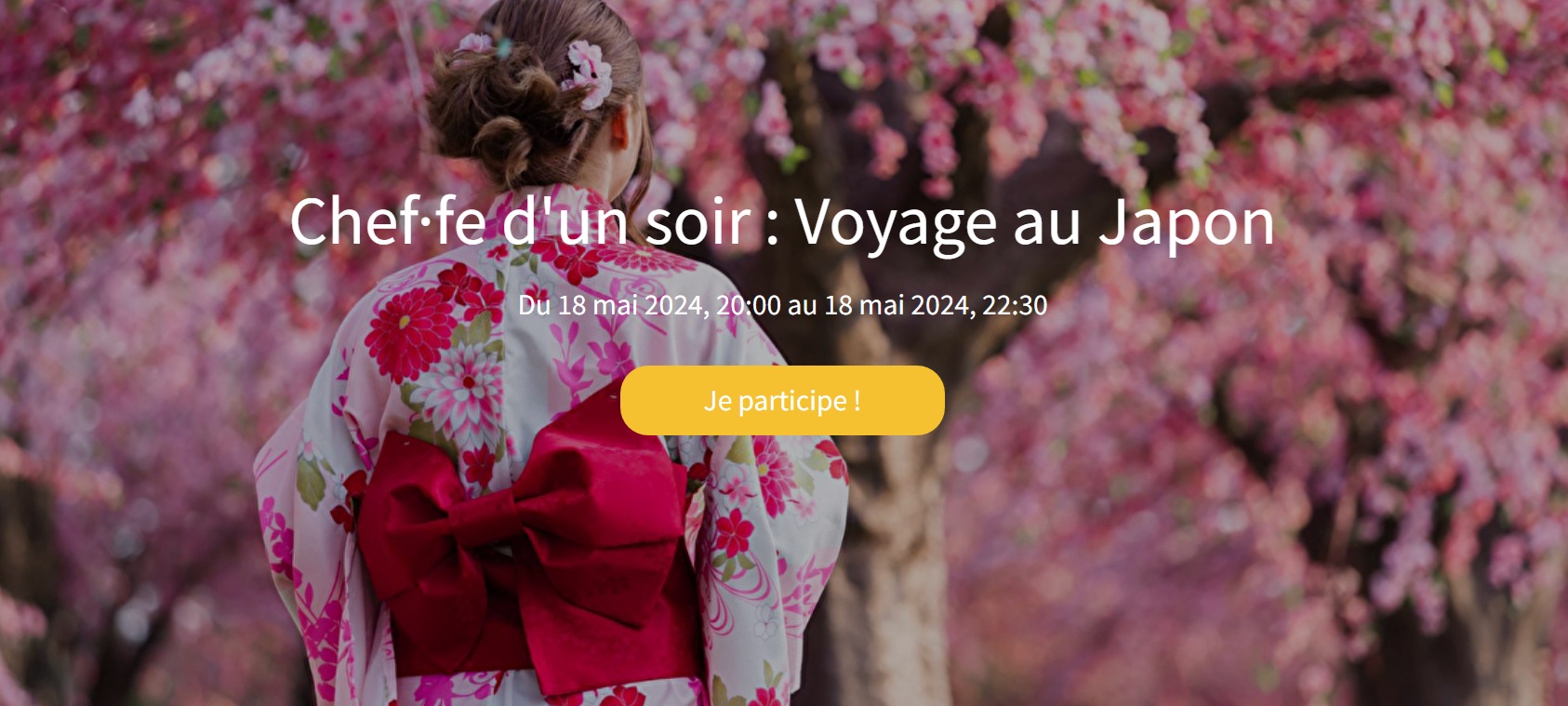 Chef/fe d’un soir Spécial Japon
