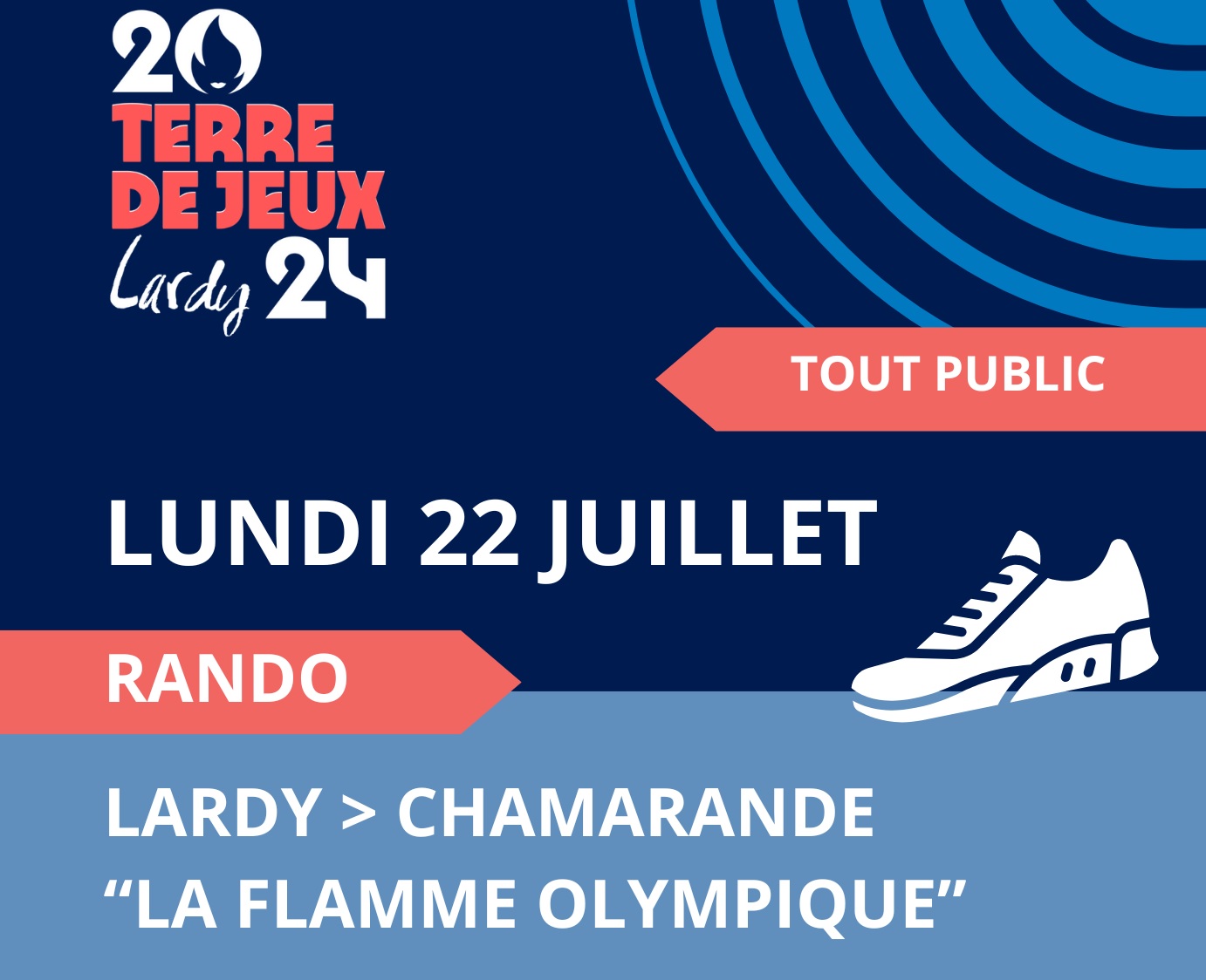 Rando Lardy > Chamarande « La flamme olympique »