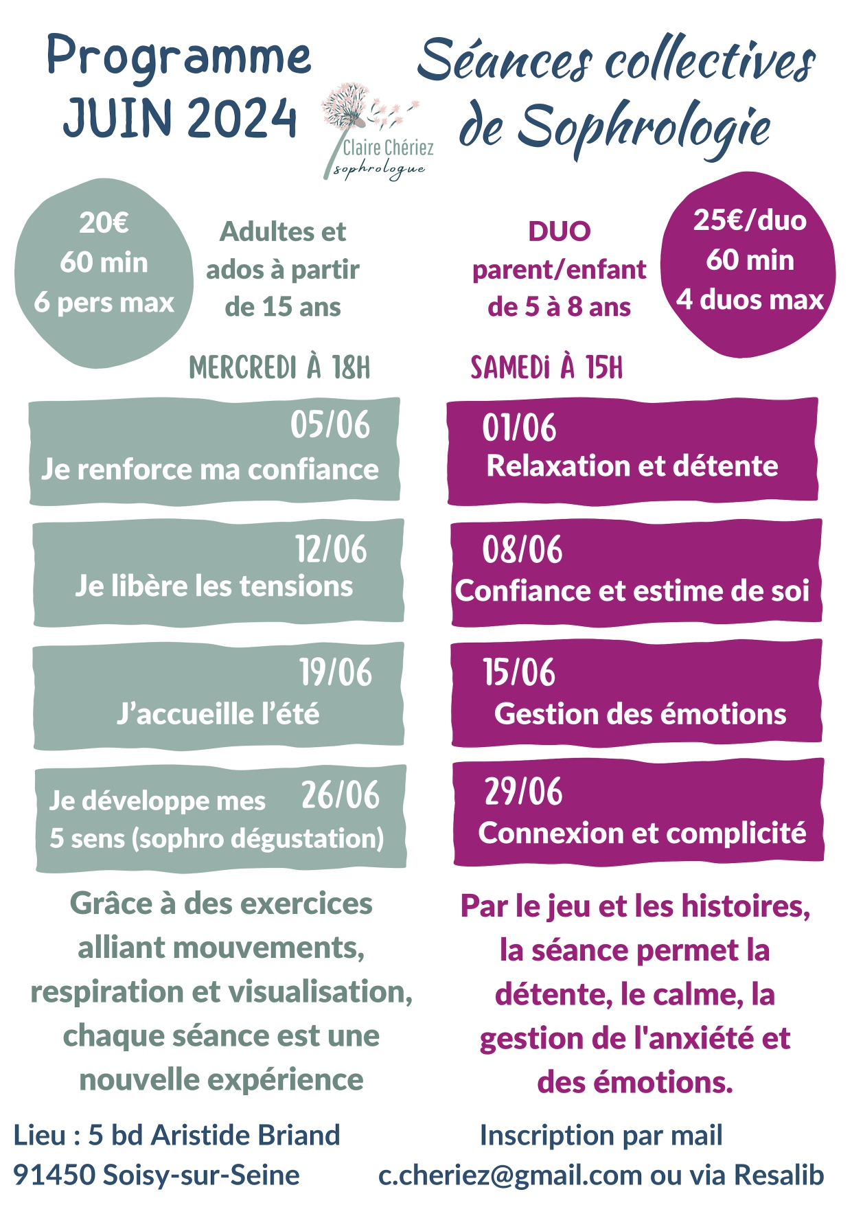 Séance collective de sophrologie