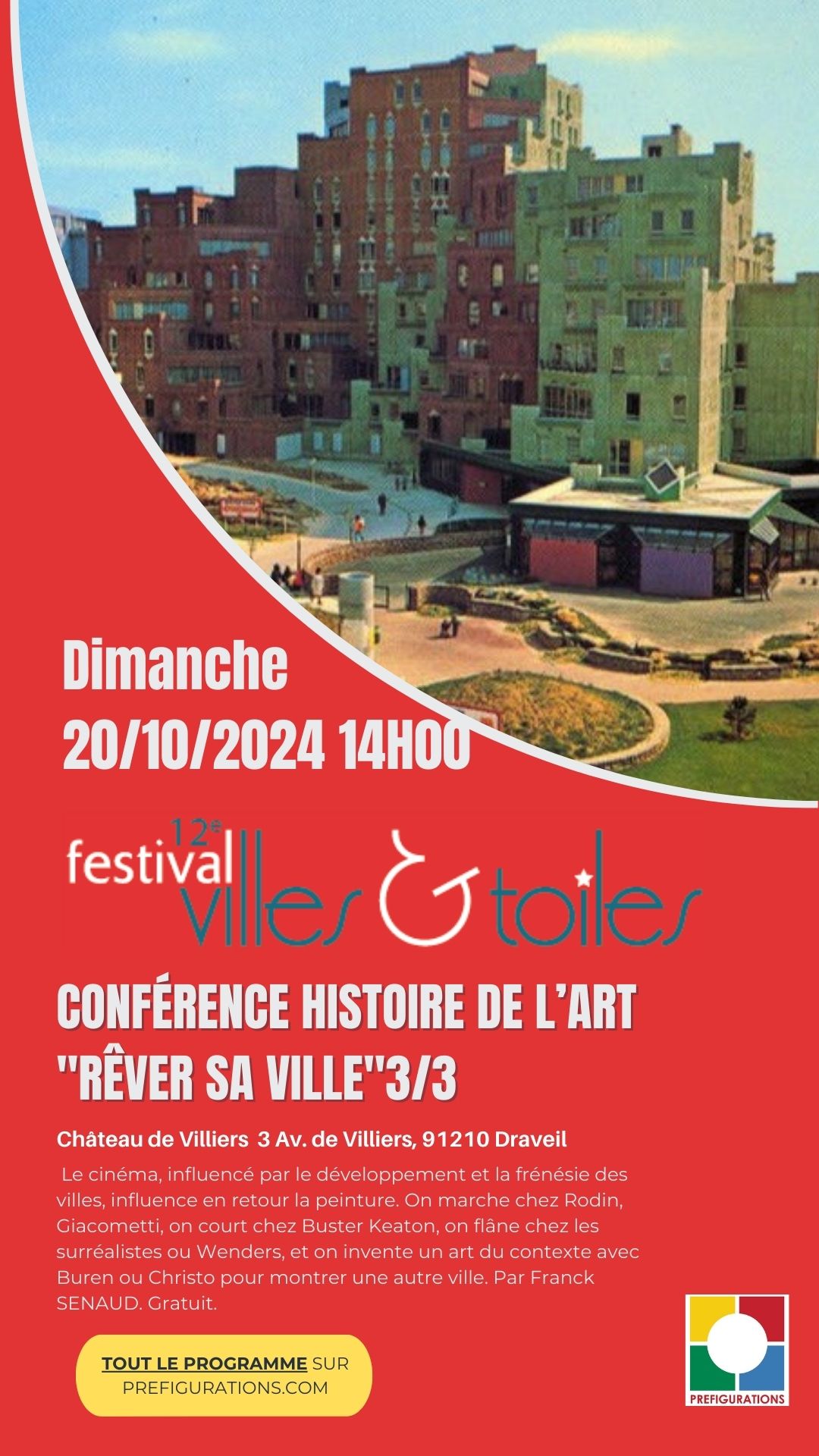CONFÉRENCE HISTOIRE DE L’ART « RÊVER SA VILLE » PAR FRANCK SENAUD
