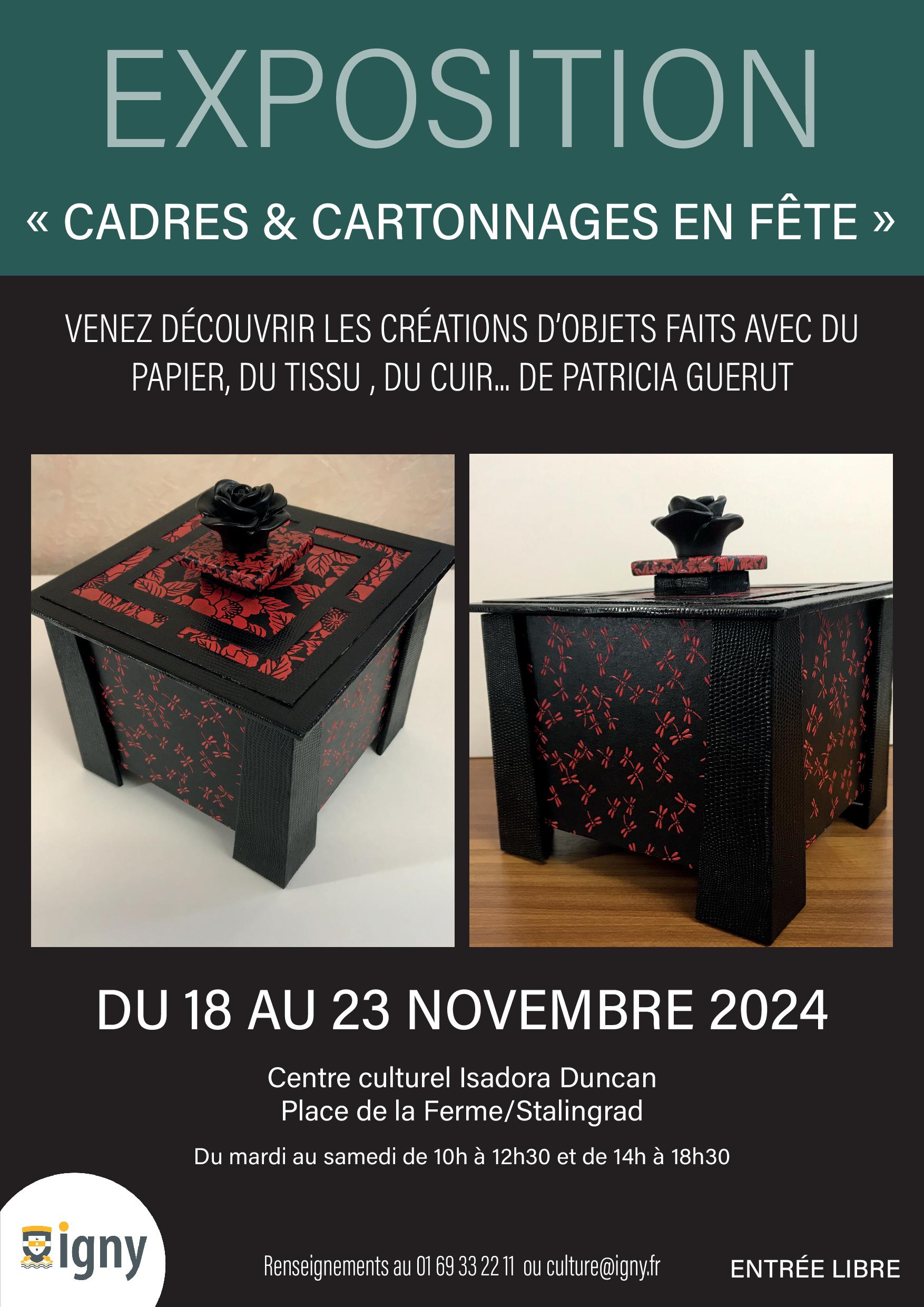 Exposition : « Cadres et cartonnages en fête »