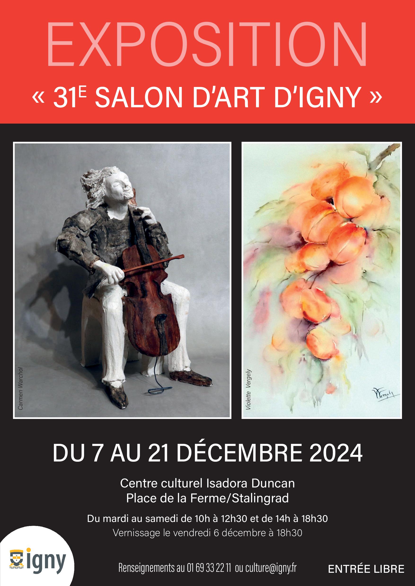 31e SALON DE PEINTURE ET DE SCULPTURE DE L’APSI D’IGNY