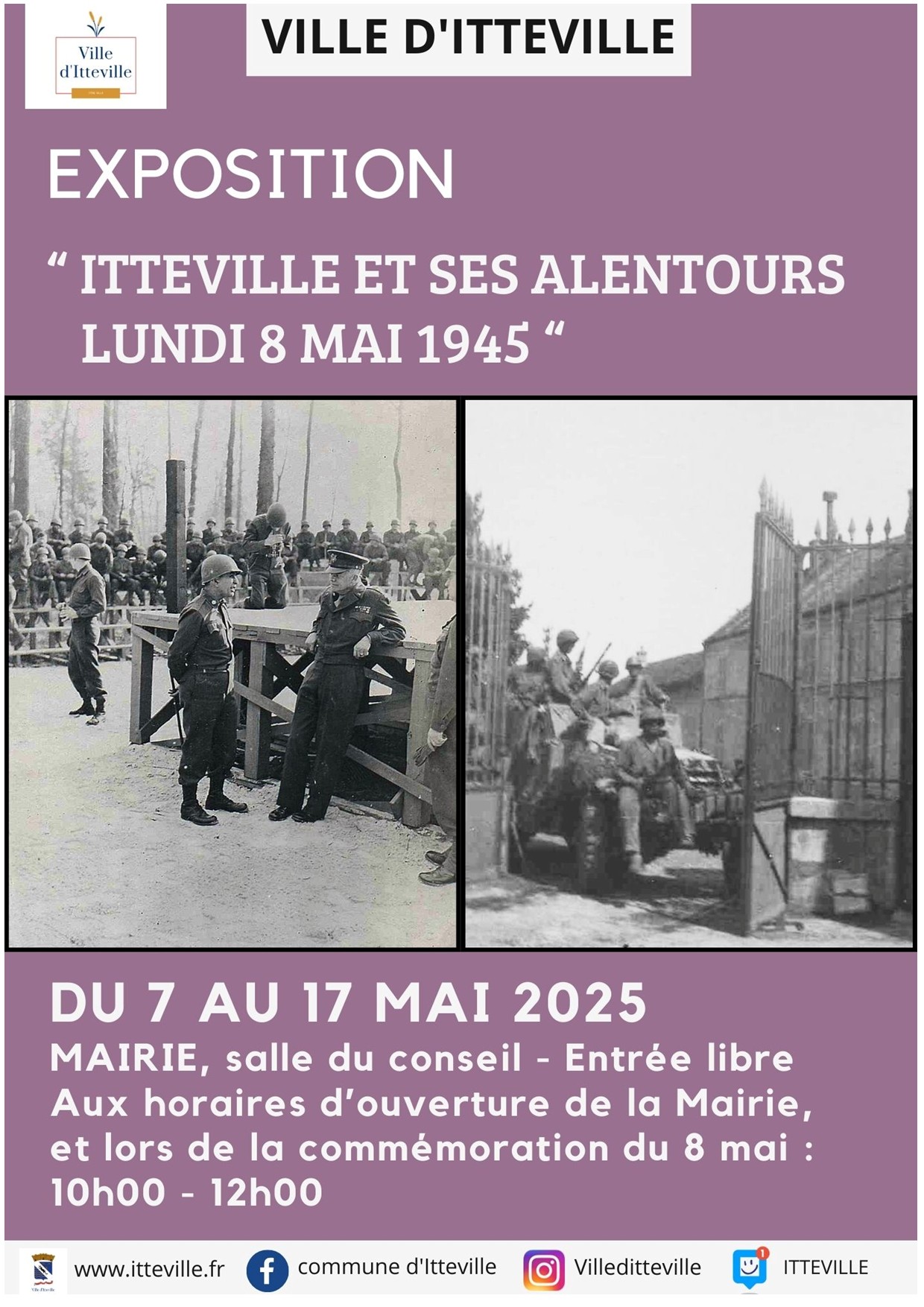 Exposition : 80è anniversaire du 8 mai 45