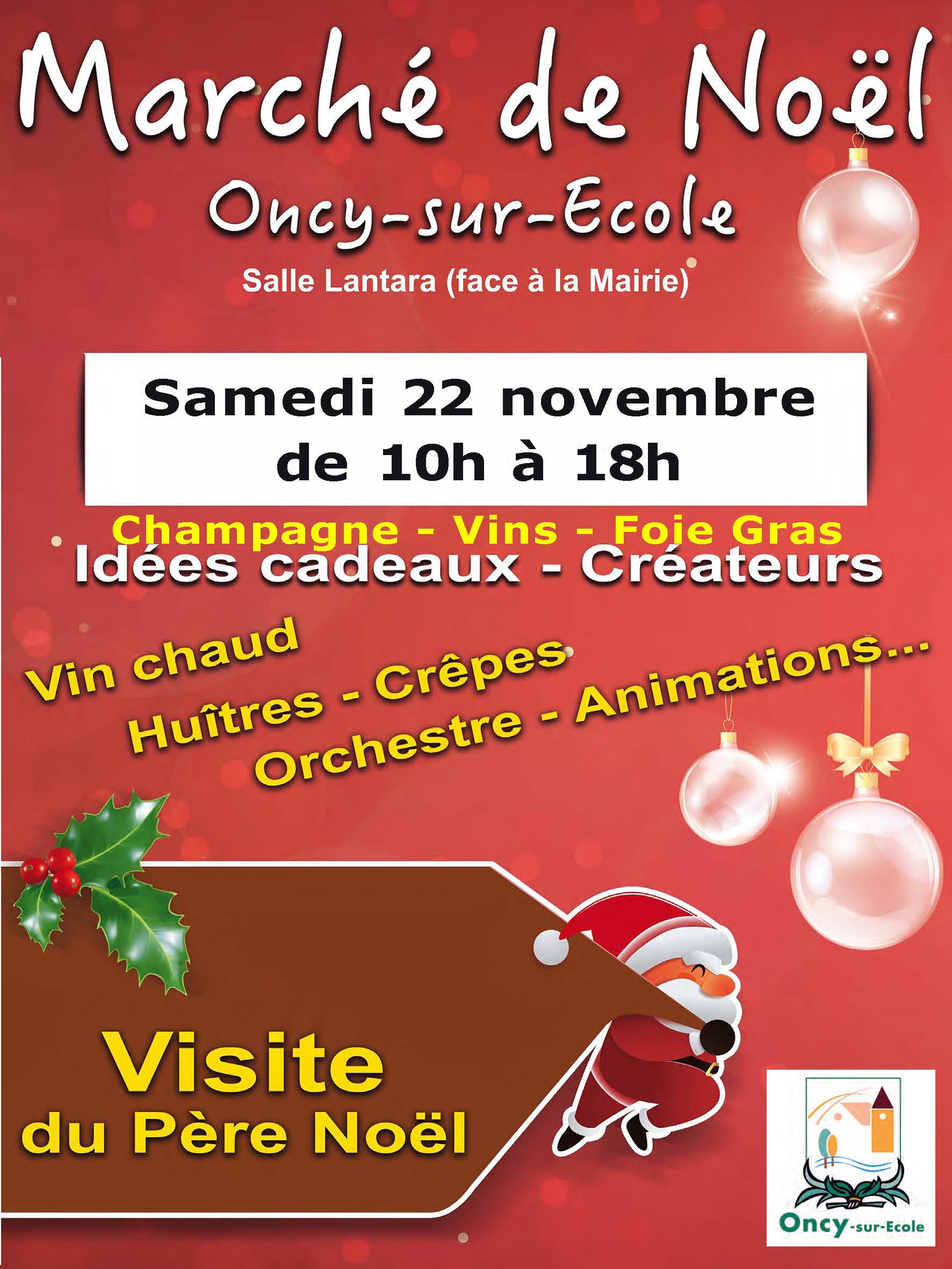 Marché de Noël à Oncy-sur-Ecole